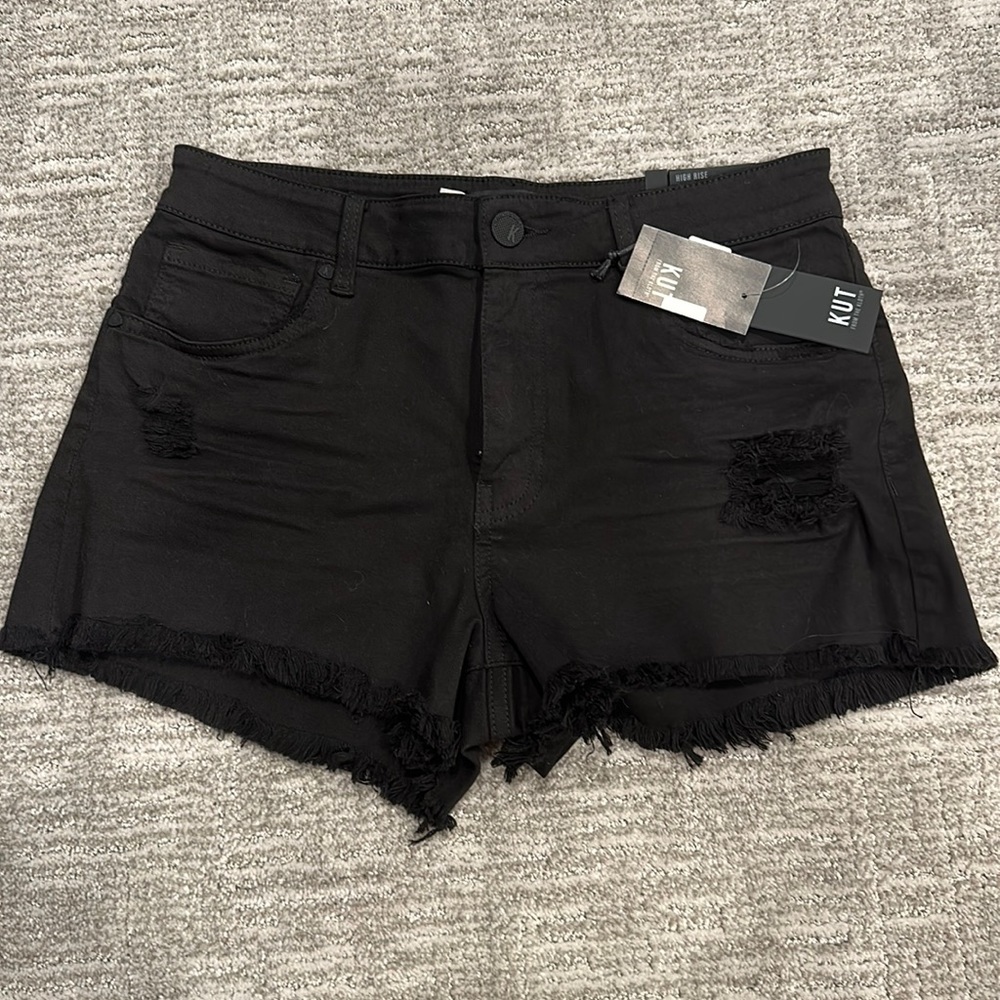 Kut Black Jean Shorts, size 6